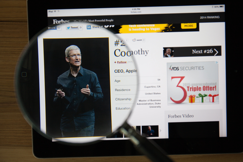 Tim Cook, le patron d'Apple, avait de bonnes nouvelles à partager.