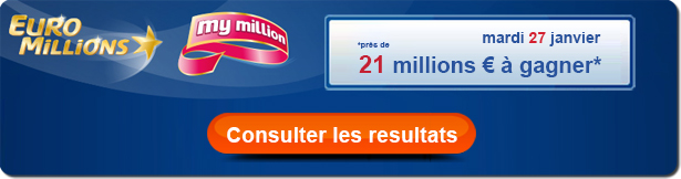 Resultat euromillions du mardi 27 janvier 2015 numeros gagnants