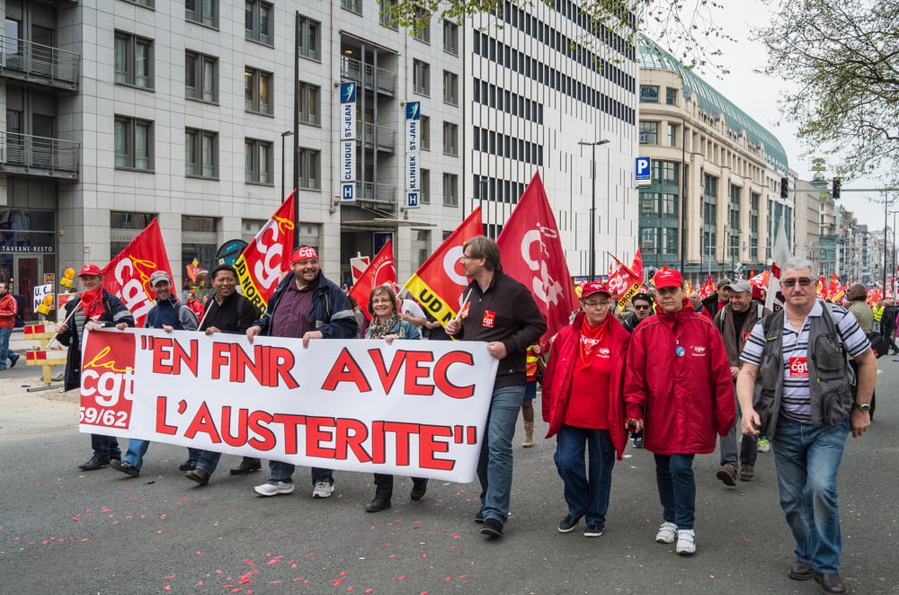 Austerite Manifestation Depense Pression Fiscale Impots