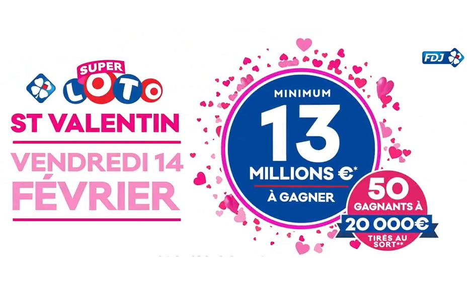 Cagnotte Super Loto Saint Valentin 2020