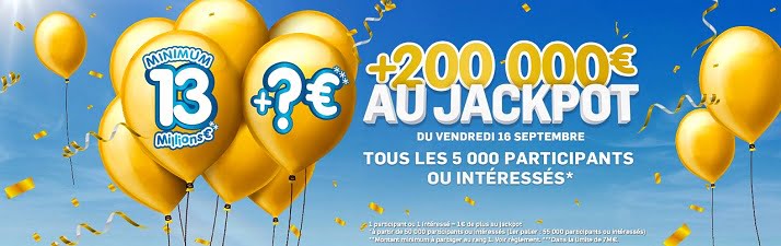 Faites Gonfler Le Jackpot 200000 Euros