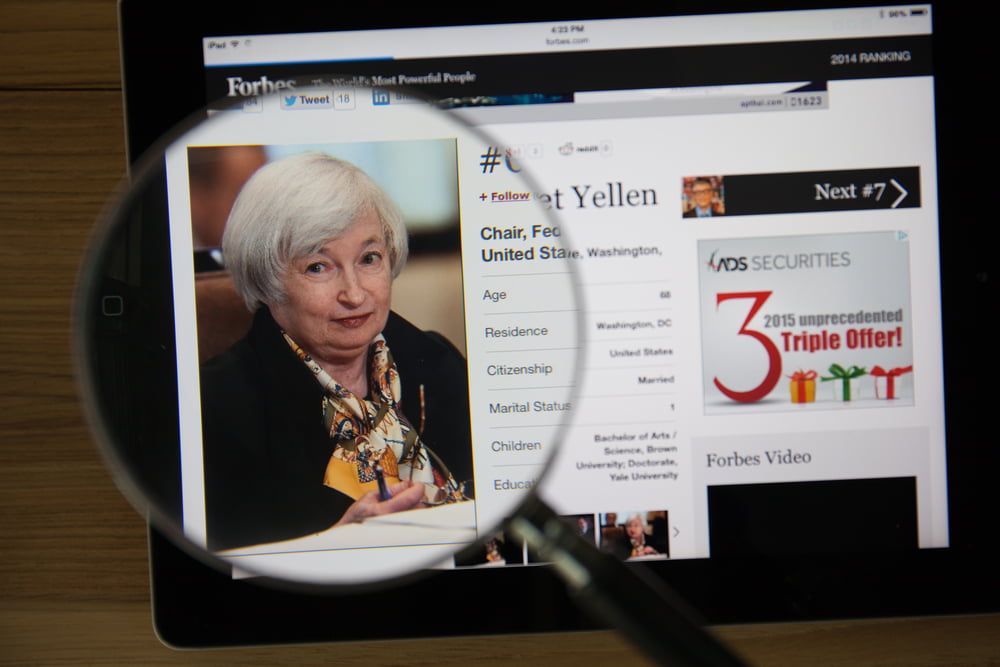 Janet Yellen Audition Congres Etats Unis