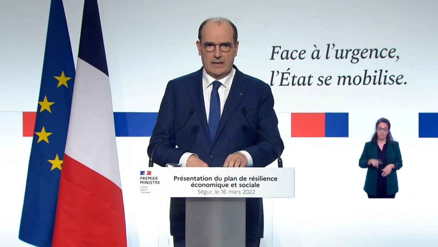 Jean Castex Annonces Plan Resilience Guerre Ukraine