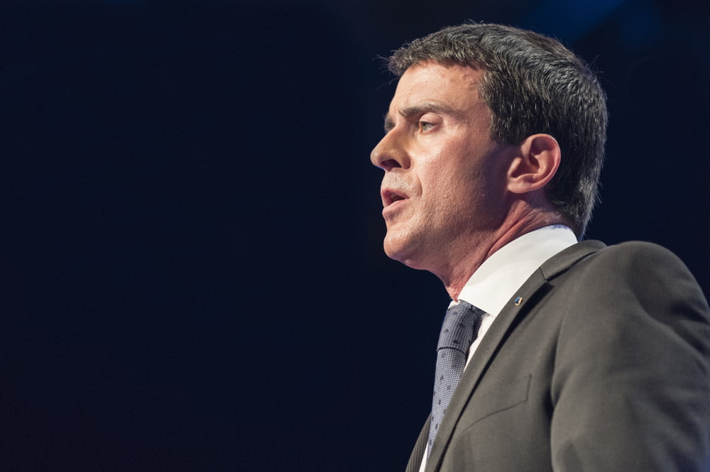 Manuel Valls Evry Meeting Departementales