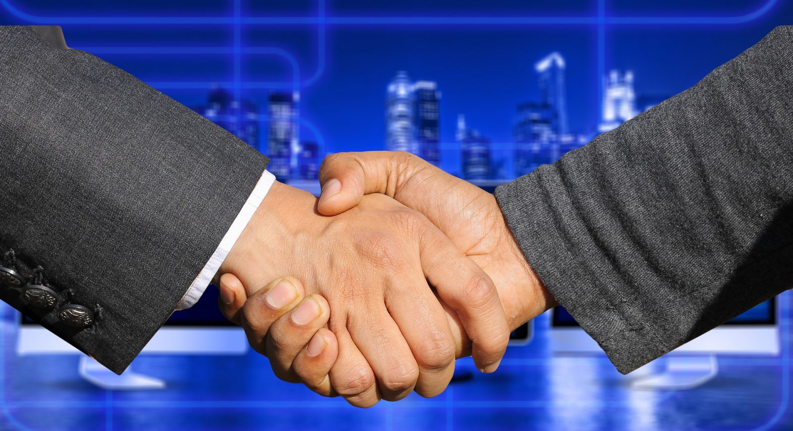 Partenariat Deal Serrer Main Accord Dirigeants