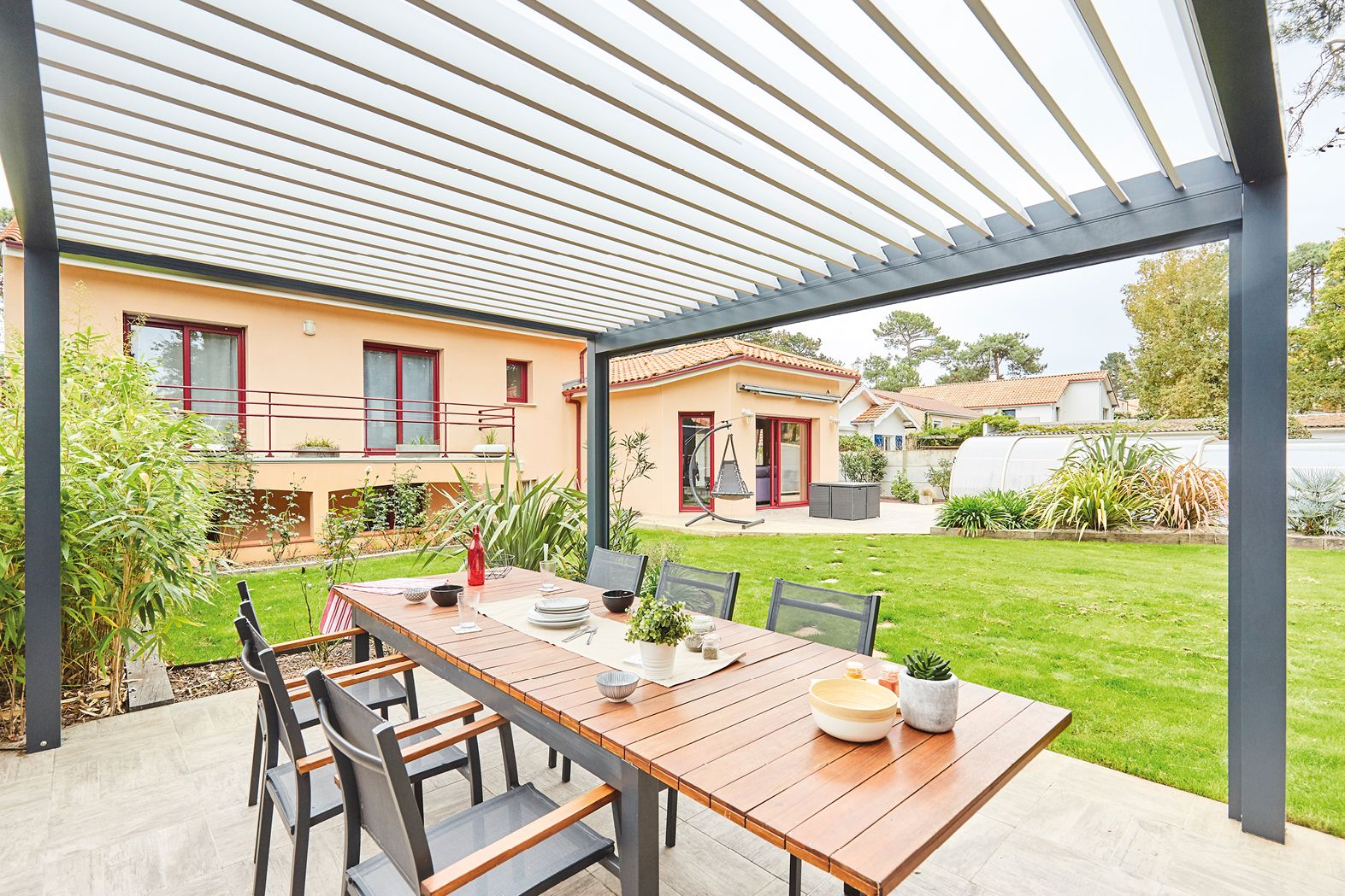 Pergola Bioclimatique Jardin Abri