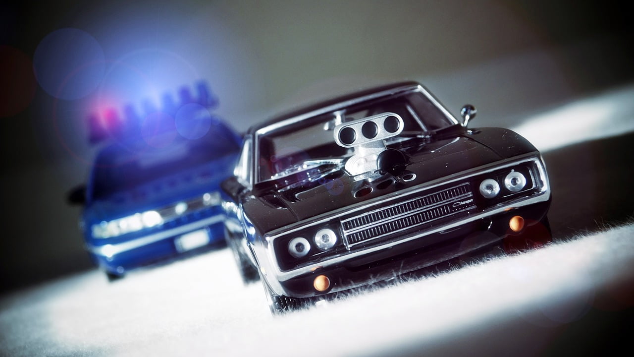 Police Surveillance Voiture Donnees Ordinateur Bord Vitesse