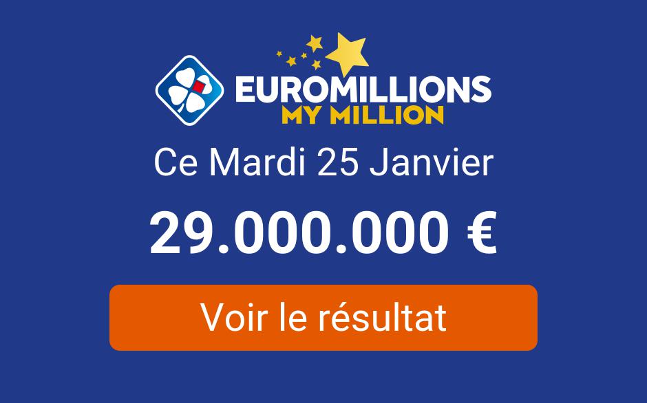 Resultat Euromillions Tirage Mardi 25 Janvier 2021 Tirage