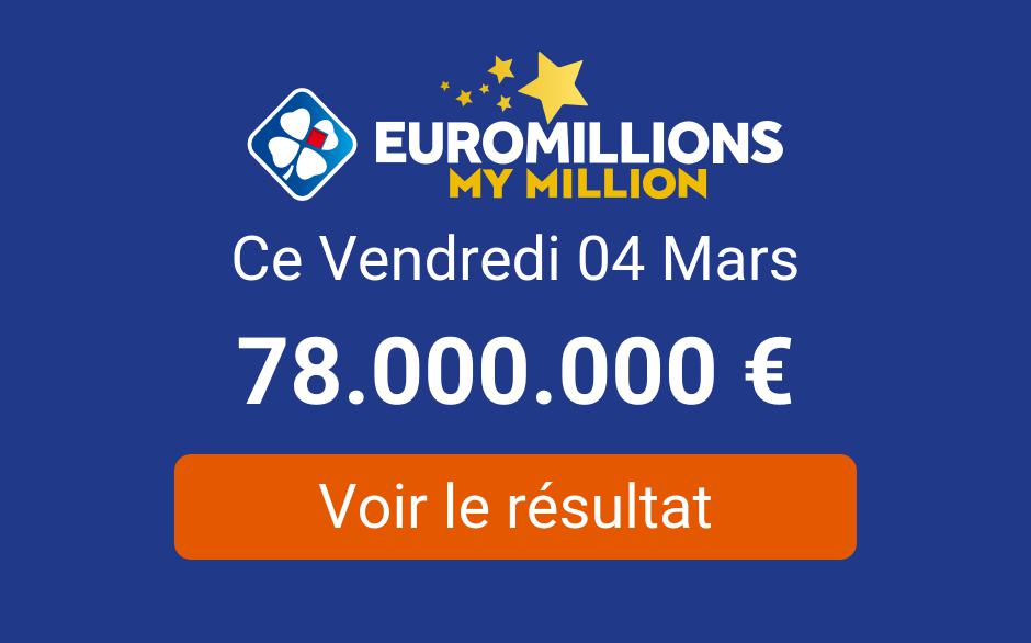Resultat Euromillions Tirage Vendredi 4 Mars 2022 Tirage