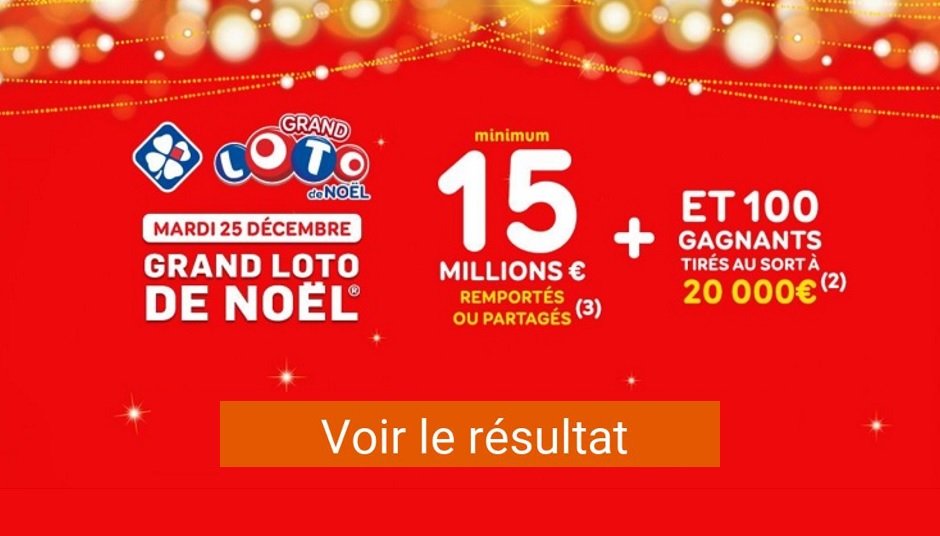 Resultat Grand Loto De Noel 2018