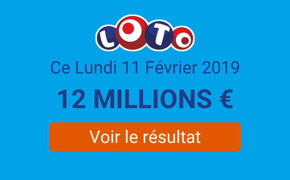 Resultat Loto 11 Fevrier 2019 12 Millions