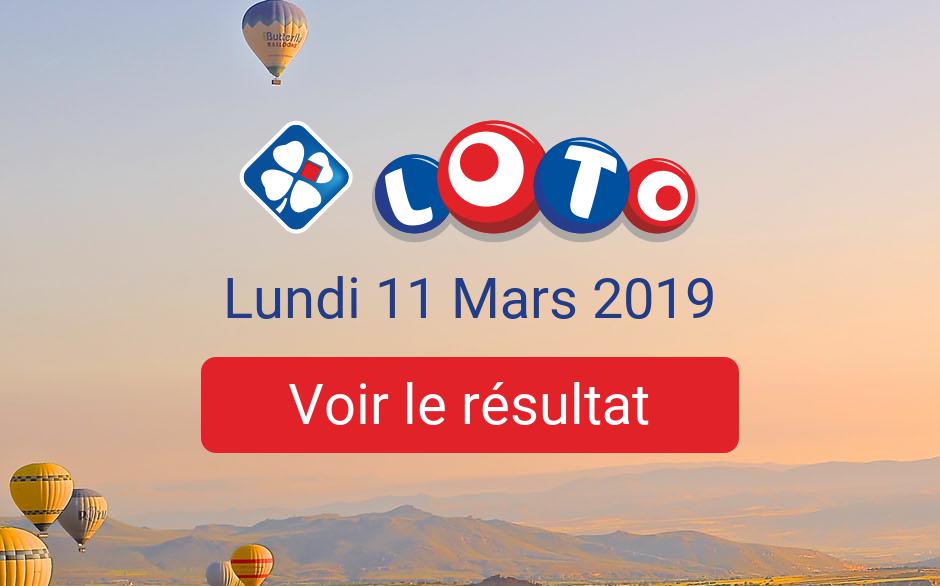 Resultat Loto Lundi 11 Mars 2019
