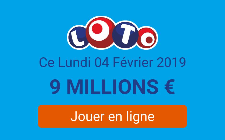 Resultat Loto Lundi 4 Fevrier 2019