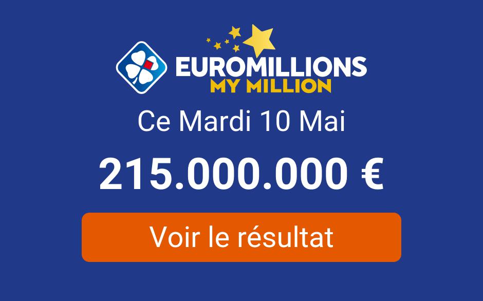 Resultat Tirage Euromillions Mardi 10 Mai 2022 Tirage