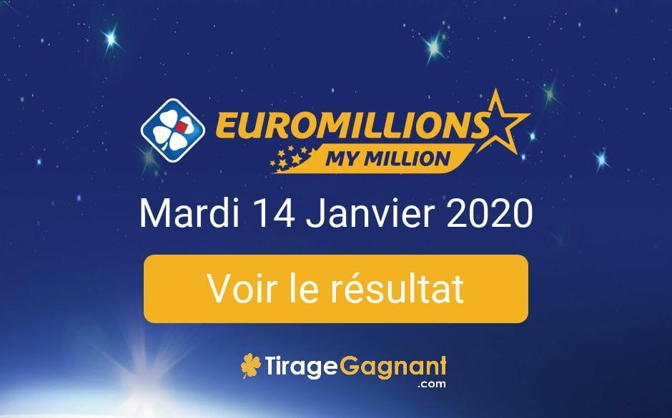 Resultat Tirage Euromillions Mardi 14 Janvier 2020 Tirage