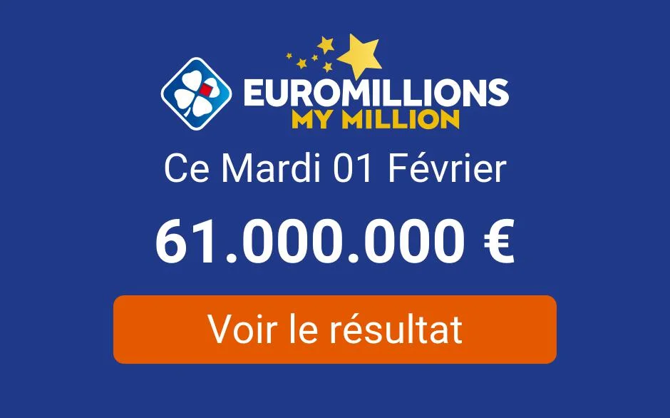 Resultat Tirage Euromillions Mardi 1er Fevrier 2022 Tirage