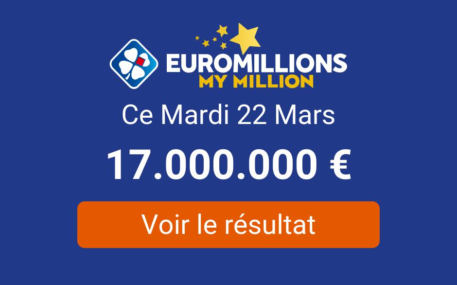 Resultat Tirage Euromillions Mardi 22 Mars 2022 Tirage
