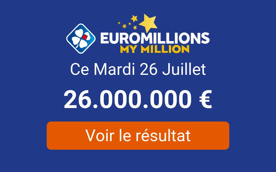 Resultat Tirage Euromillions Mardi 26 Juillet 2022 Tirage