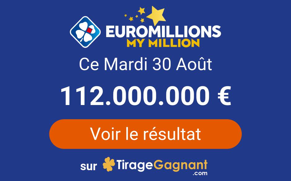 Resultat Tirage Euromillions Mardi 30 Aout 2022 Tirage