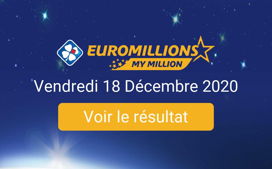 Resultat Tirage Euromillions Vendredi 18 Decembre 2020 Tirage