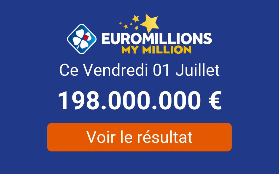 Resultat Tirage Euromillions Vendredi 1er Juillet 2022 Tirage