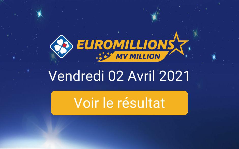 Resultat Tirage Euromillions Vendredi 2 Avril 2021 Tirage