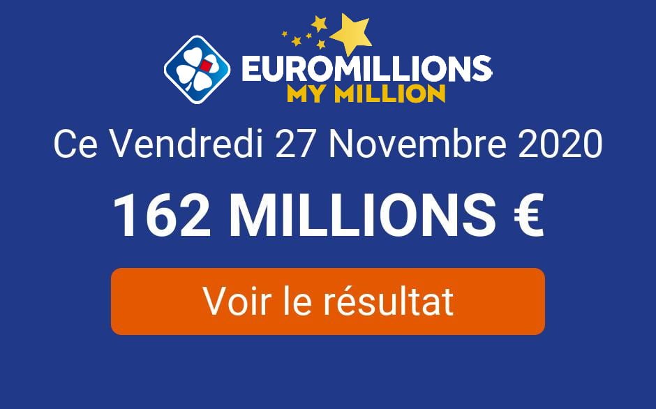 Resultat Tirage Euromillions Vendredi 27 Novembre 2020 Tirage