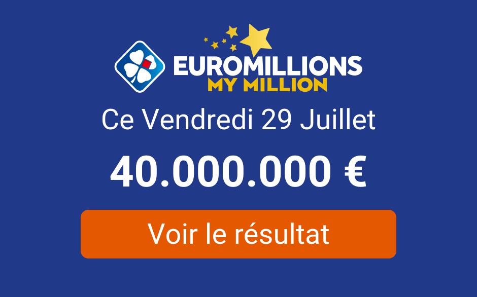 Resultat Tirage Euromillions Vendredi 29 Juillet 2022 Tirage