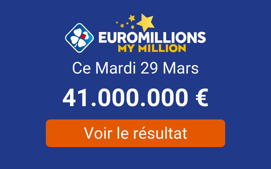 Resultat Tirge Euromillions Mardi 29 Mars 2022 Tirage