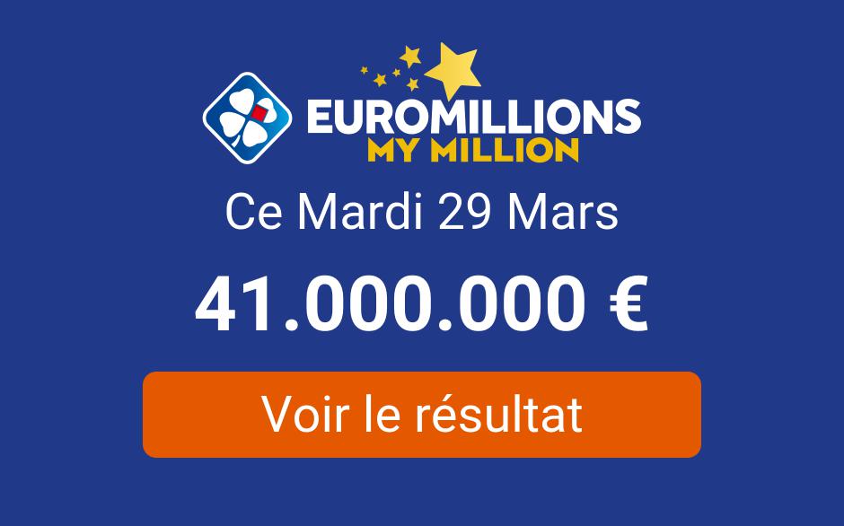 Resultat Tirge Euromillions Mardi 29 Mars 2022 Tirage