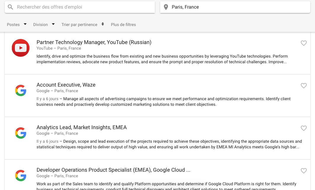 Search Jobs Google Offre Emploi Annonces Recherche