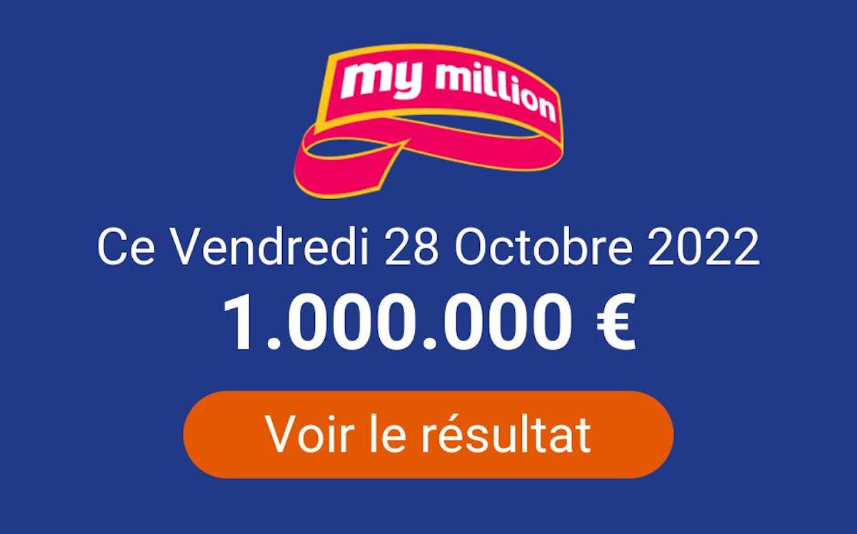 Resultat Euromillions Mymillion Vendredi 28 Octobre 2022