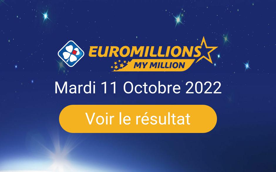 Resultat Tirage Euromillions Mardi 11 Octobre 2022 Tirage