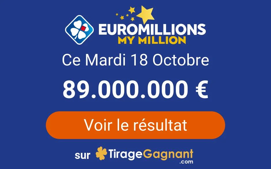 Resultat Tirage Euromillions Mardi 18 Octobre 2022 Tirage