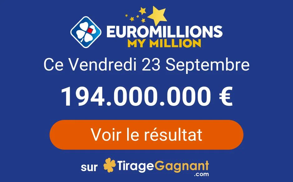 Resultat Tirage Euromillions Vendredi 23 Septembre 2022 Tirage
