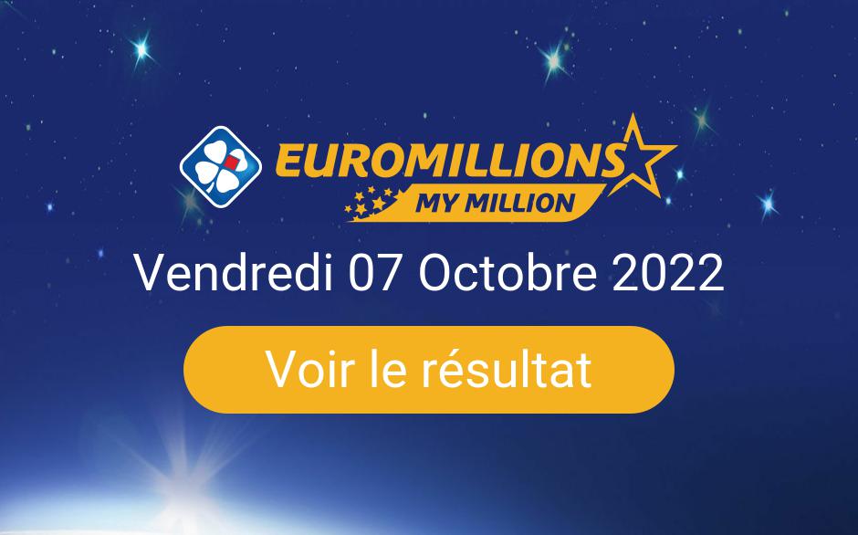 Resultat Tirage Euromillions Vendredi 7 Octobre 2022 Tirage