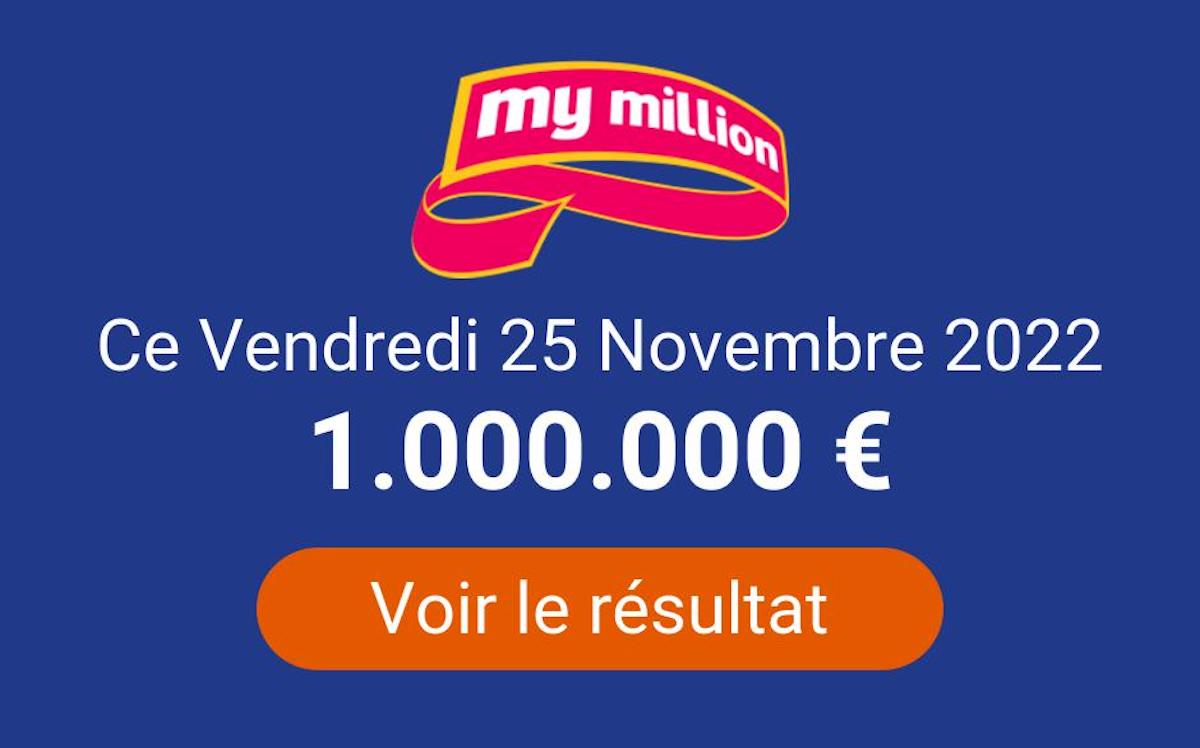 Resultat Euromillions Mymillion Vendredi 25 Novembre 2022
