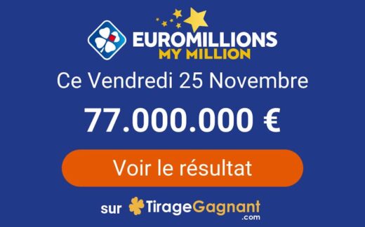 Resultat Tirage Euromillions Vendredi 25 Novembre 2022 Tirage