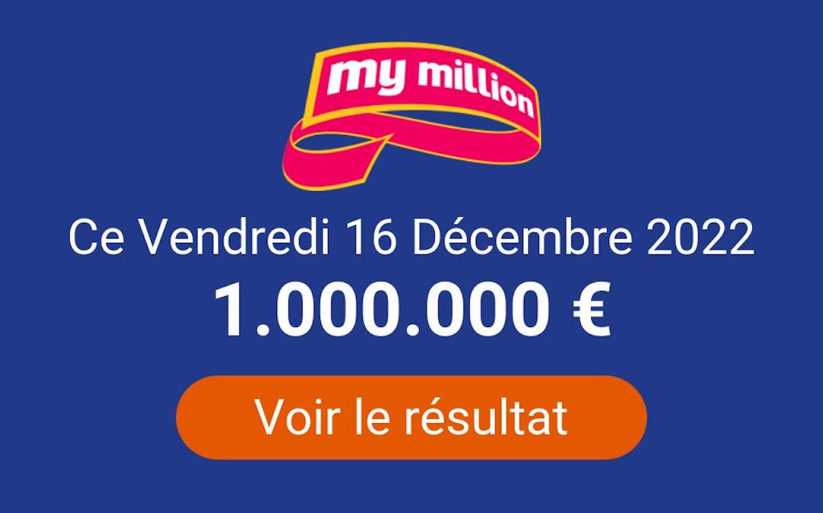 Resultat Euromillions Mymillion Vendredi 16 Decembre 2022