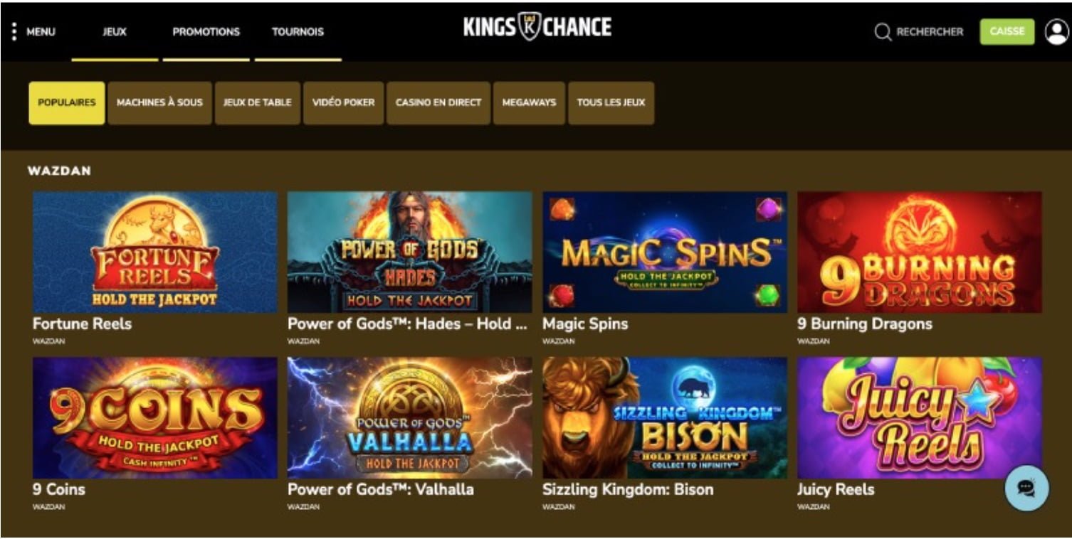 Kings Chance Casino En Ligne