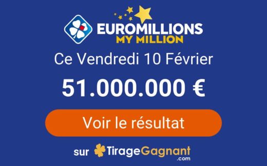 Resultat Tirage Euromillions Vendredi 10 Fevrier 2023 Tirage