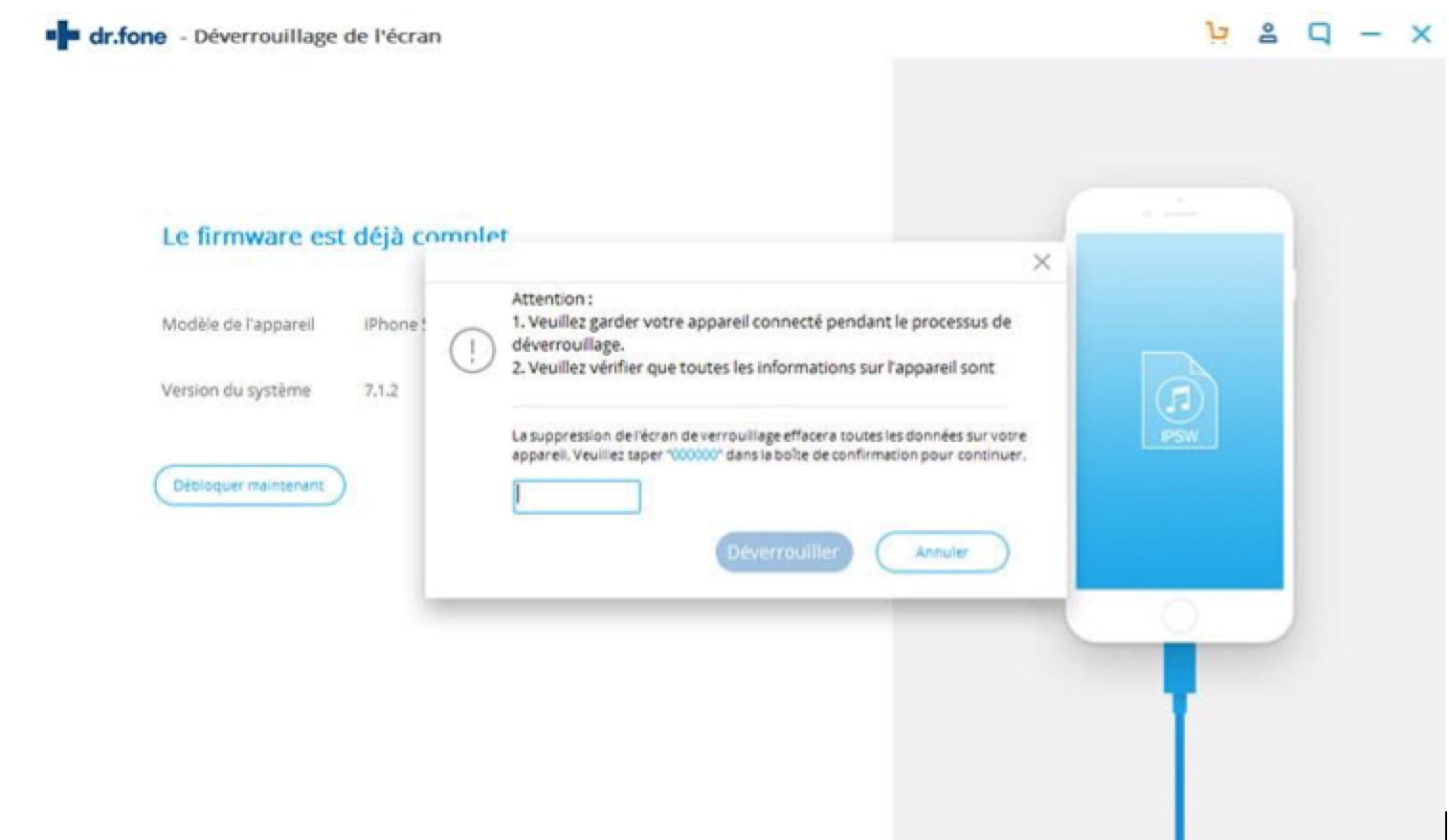 Attention Deverouillage