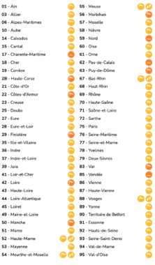Tempête Frederico, liste, départements, vigilance orange, Météo France