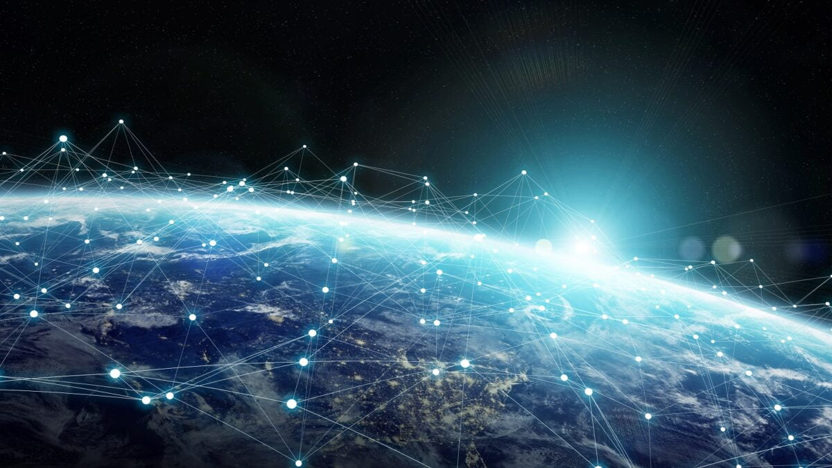 Data,exchange,and,global,network,over,the,world,3d,rendering