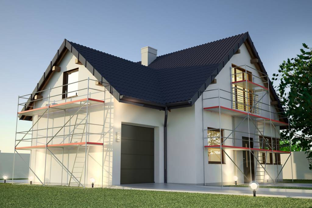 échafaudage maison