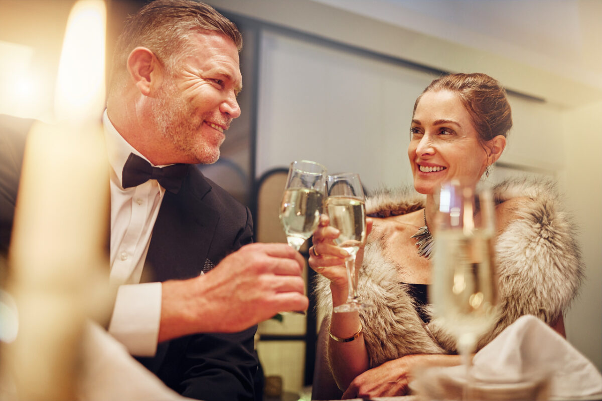 Success,,love,or,happy,couple,toast,in,a,party,in