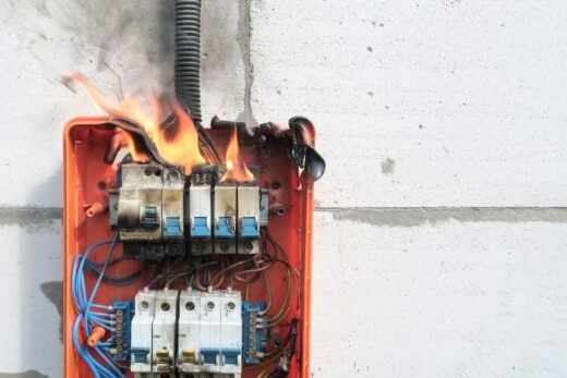 Installations électriques vétustes, danger