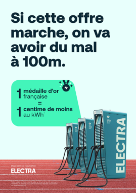 recharge, voiture électrique, Electra, Jeux Olympiques, 2024, jeux paralympiques, borne de recharge, automobile, automobiliste, réduction, facture, électricité, athlètes, médaille d'or