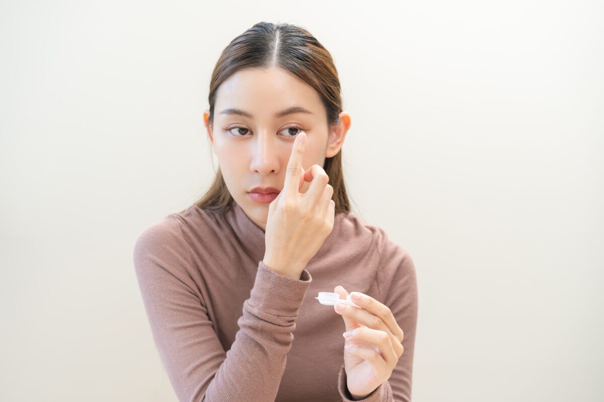 Ophthalmology,care,,eye,sight,,vision,concept,,asian,young,woman,,girl