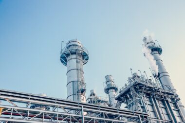 Clean,new,power,plant,advance,energy,industry,building,with,carbon